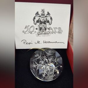 Pepi Hermann 50 Year Limited Edition Christmas Crystal